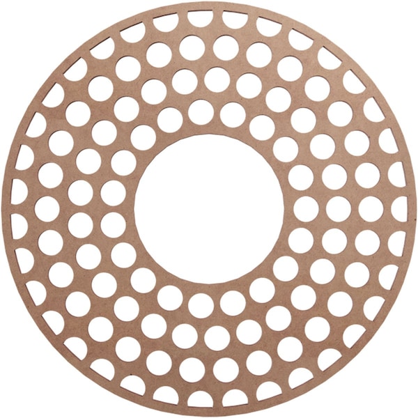 Ekena Millwork Fink Wood Fretwork Pierced Ceiling Medallion, Wood (Paint Grade), 16"OD x 5 3/4"ID x 3/8"T CMWP16X16X0375FFMF - main